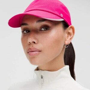 NWT lululemon Fast and Free Running Hat *WovenAir in Passionate Pink - Size L/XL